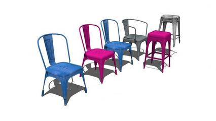 塑料扶手凳 现代家具设计中的实用主义典范